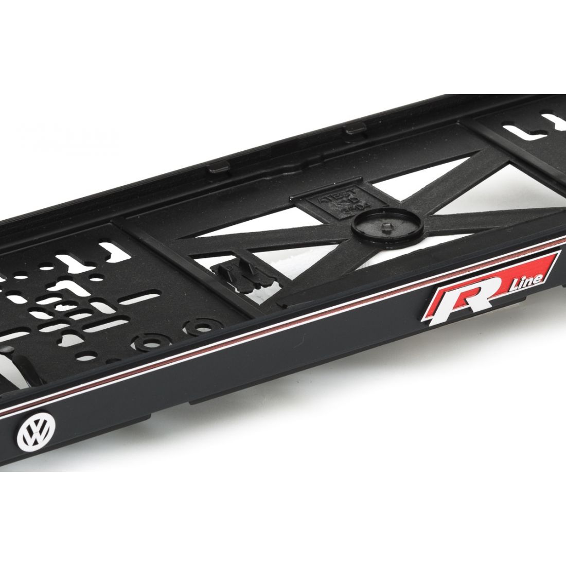 3D Kennzeichenhalter für VOLKSWAGEN R LINE Rot – Bild 2